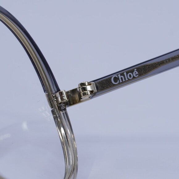 Chloe CH0032O 003 Eyeglasses Grey 55mm Round Frame - Picture 8 of 11